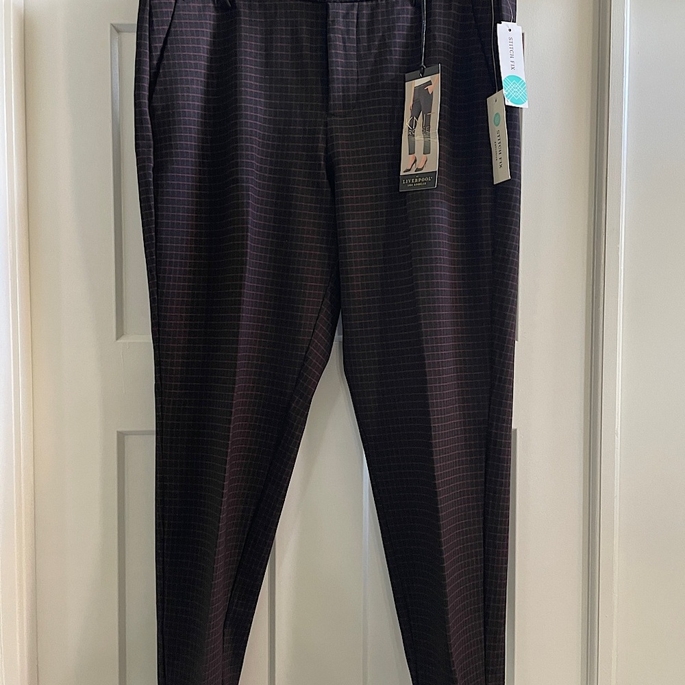 Liverpool Straight Leg Printed Pants